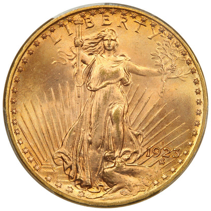 1923-D $20 PCGS MS66 - St. Gaudens $20