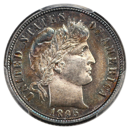 1895-O 10C PCGS MS64 ex: D.L. Hansen