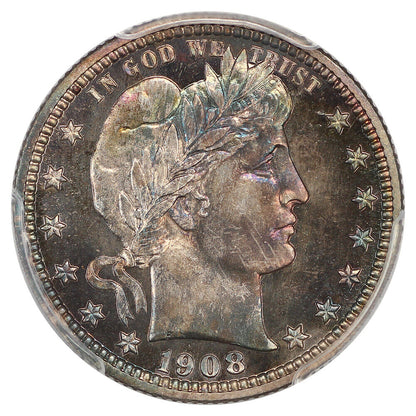 1908 25C PCGS PR68 ex: D.L. Hansen