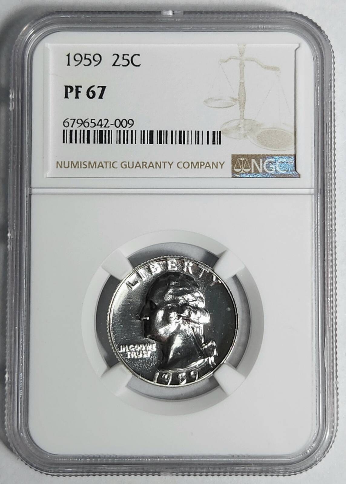 1959 P Washington Quarter NGC PF-67