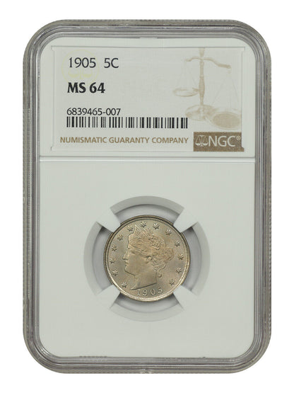 1905 5C NGC MS64 - Liberty Nickel