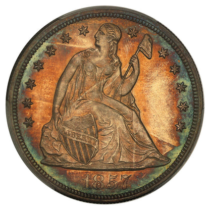 1857 $1 PCGS PR64 ex: D.L. Hansen