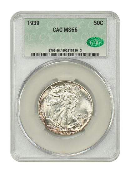 1939 50C CACG MS66 - Walking Liberty Half Dollar