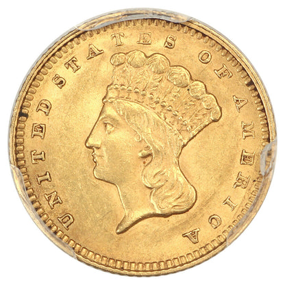 1862 G$1 PCGS AU58 - Gold Dollar - Civil War Era Gold Dollar