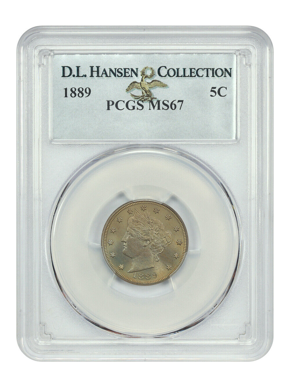 1889 5C PCGS MS67