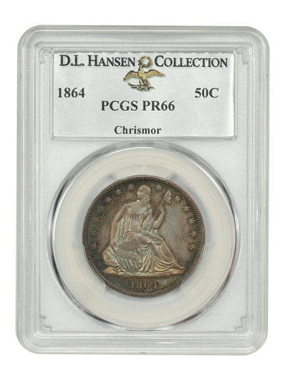 1864 50C PCGS PR66 ex: D.L. Hansen/Chrismor