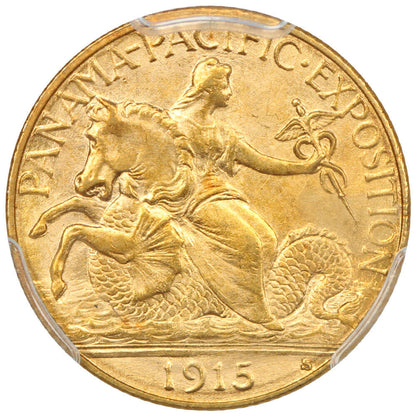 1915-S $2.50 Panama-Pacific PCGS MS67 - Classic Gold Commemorative