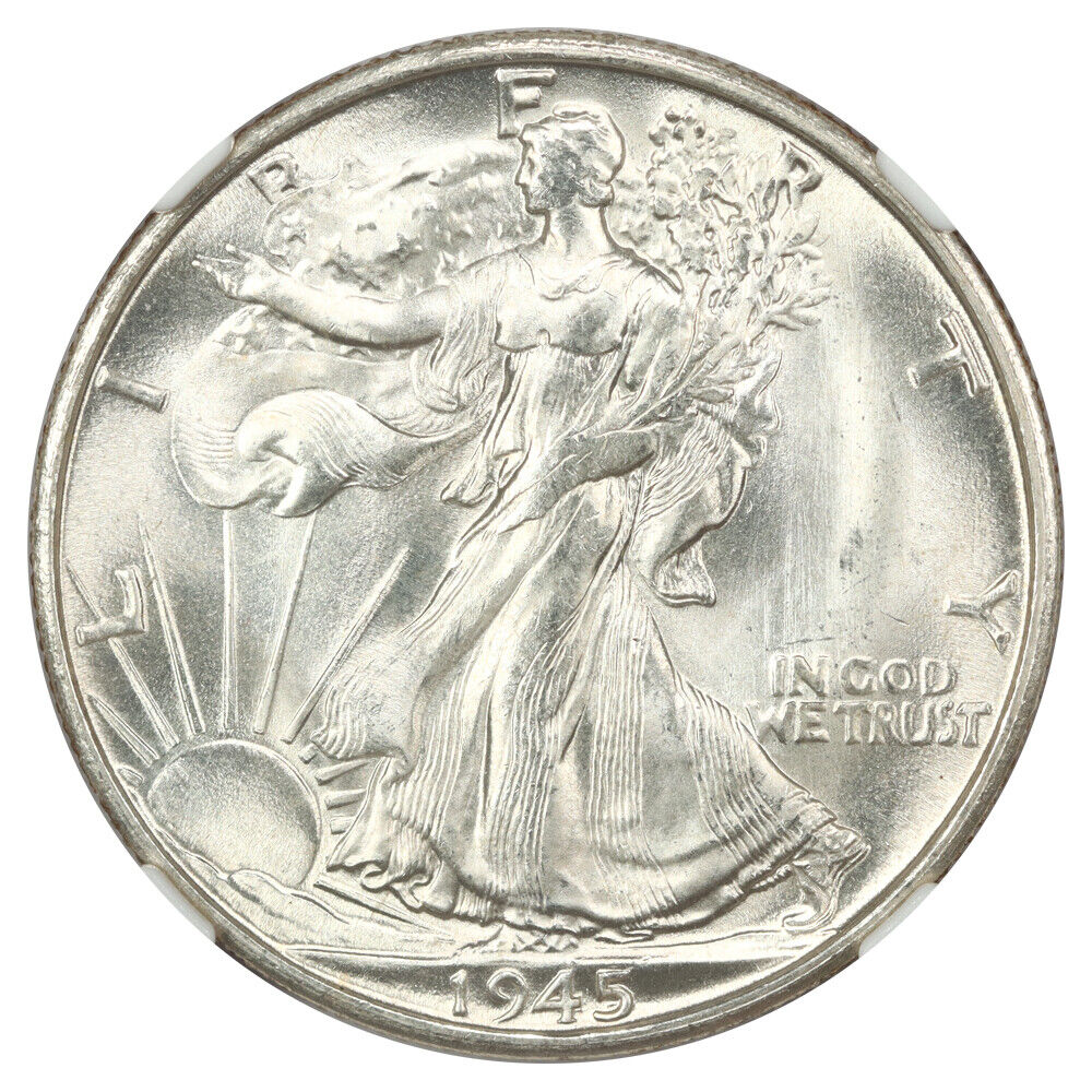 1945-S 50C NGC MS66 - Walking Liberty Half Dollar