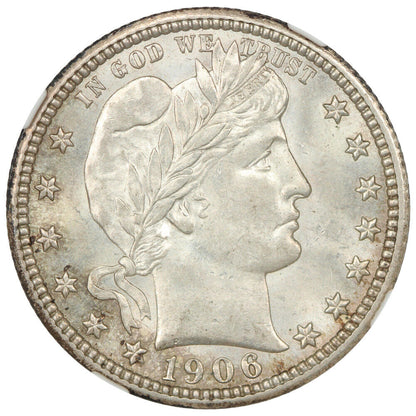 1906 25C NGC MS63 - Barber Quarter