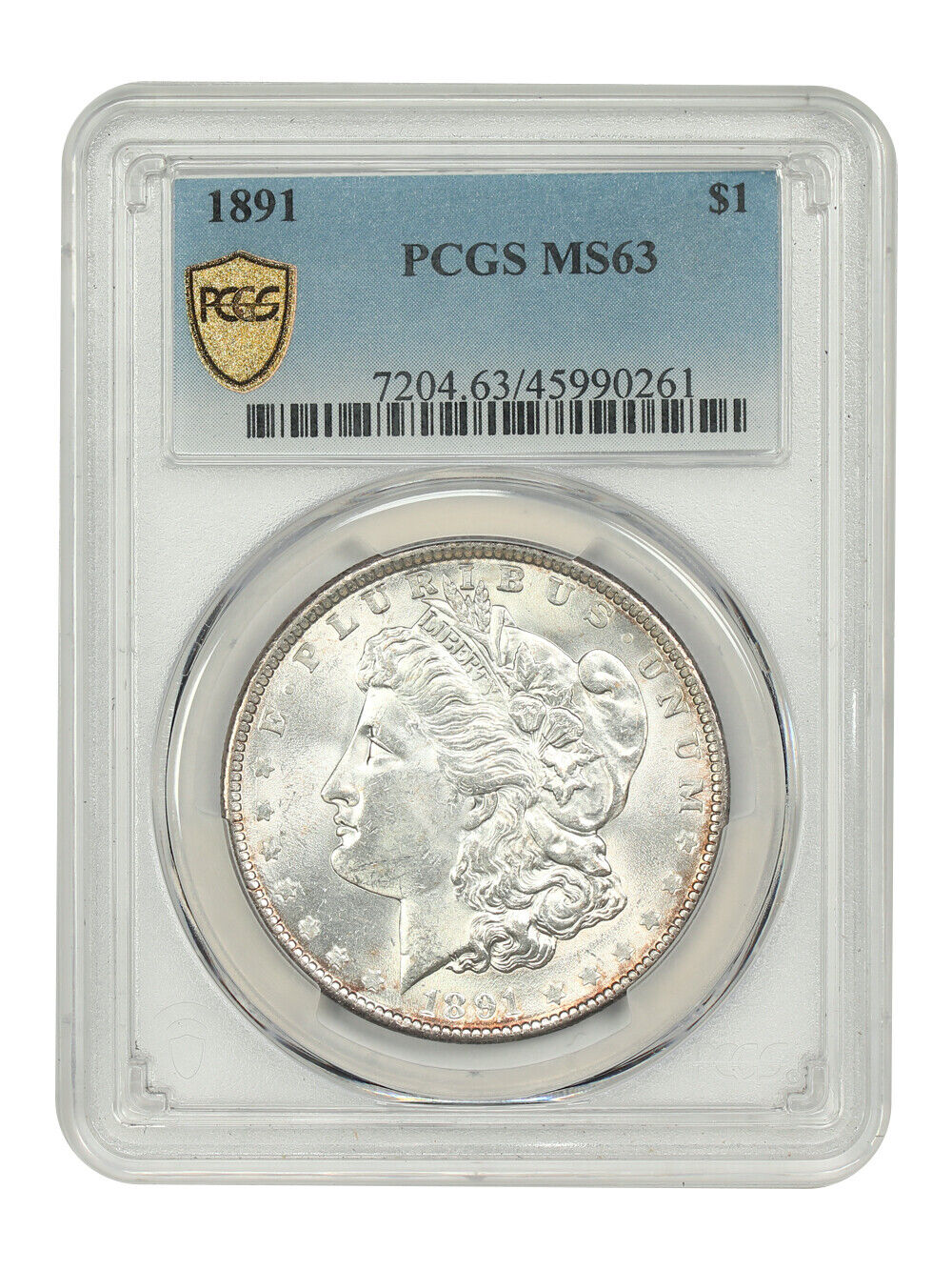 1891 $1 PCGS MS63 - Morgan Dollar