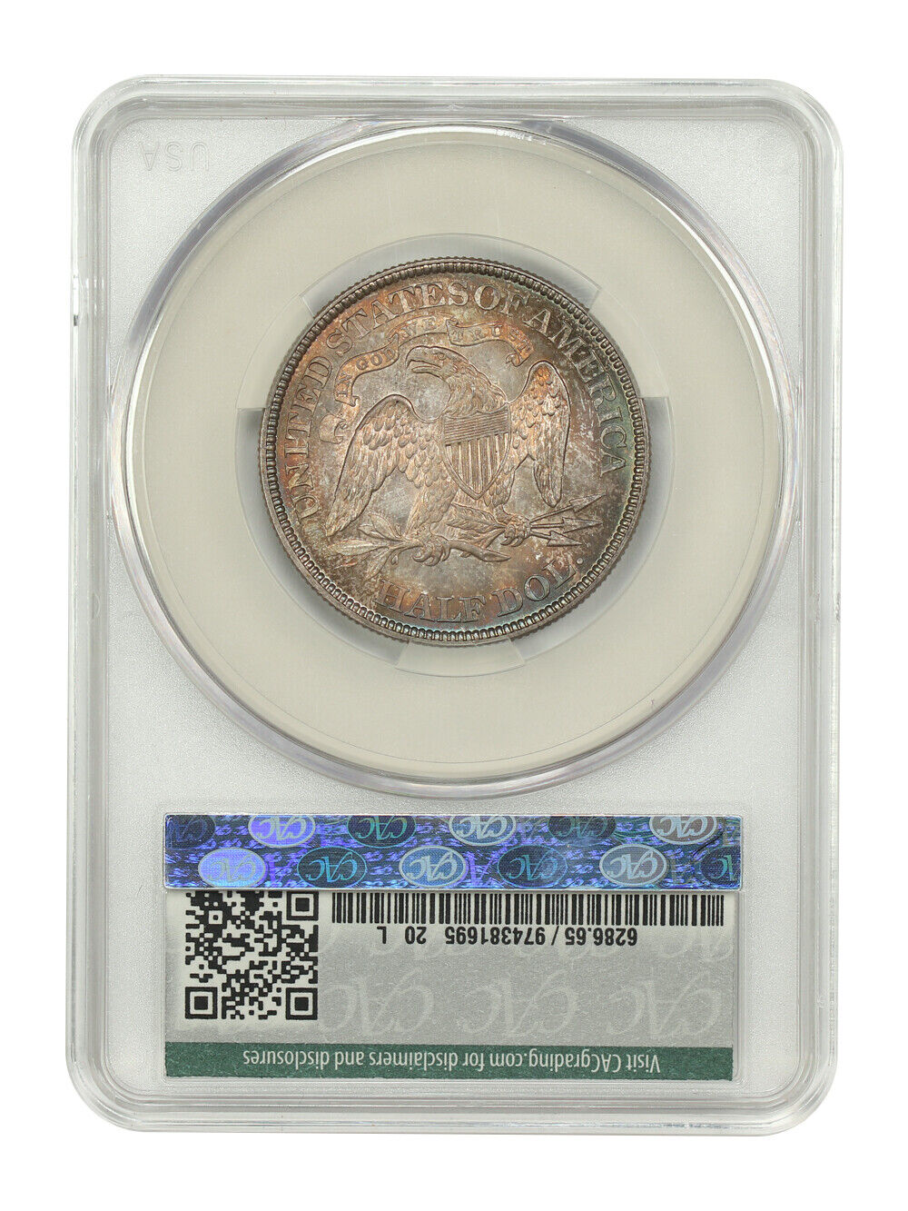 1868 50C CACG MS65 ex: D.L. Hansen - Liberty Seated Half Dollar