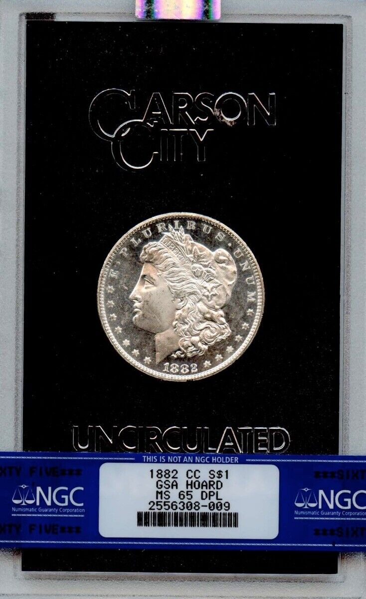 1882-CC Morgan Dollar GSA HOARD S$1 NGC MS65DMPL