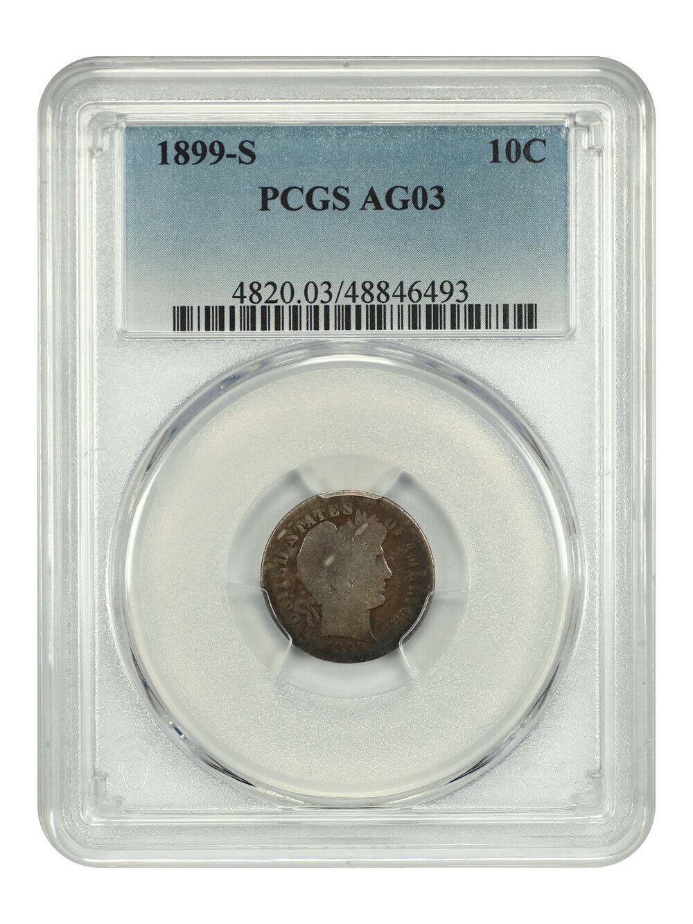 1899-S 10C PCGS AG3