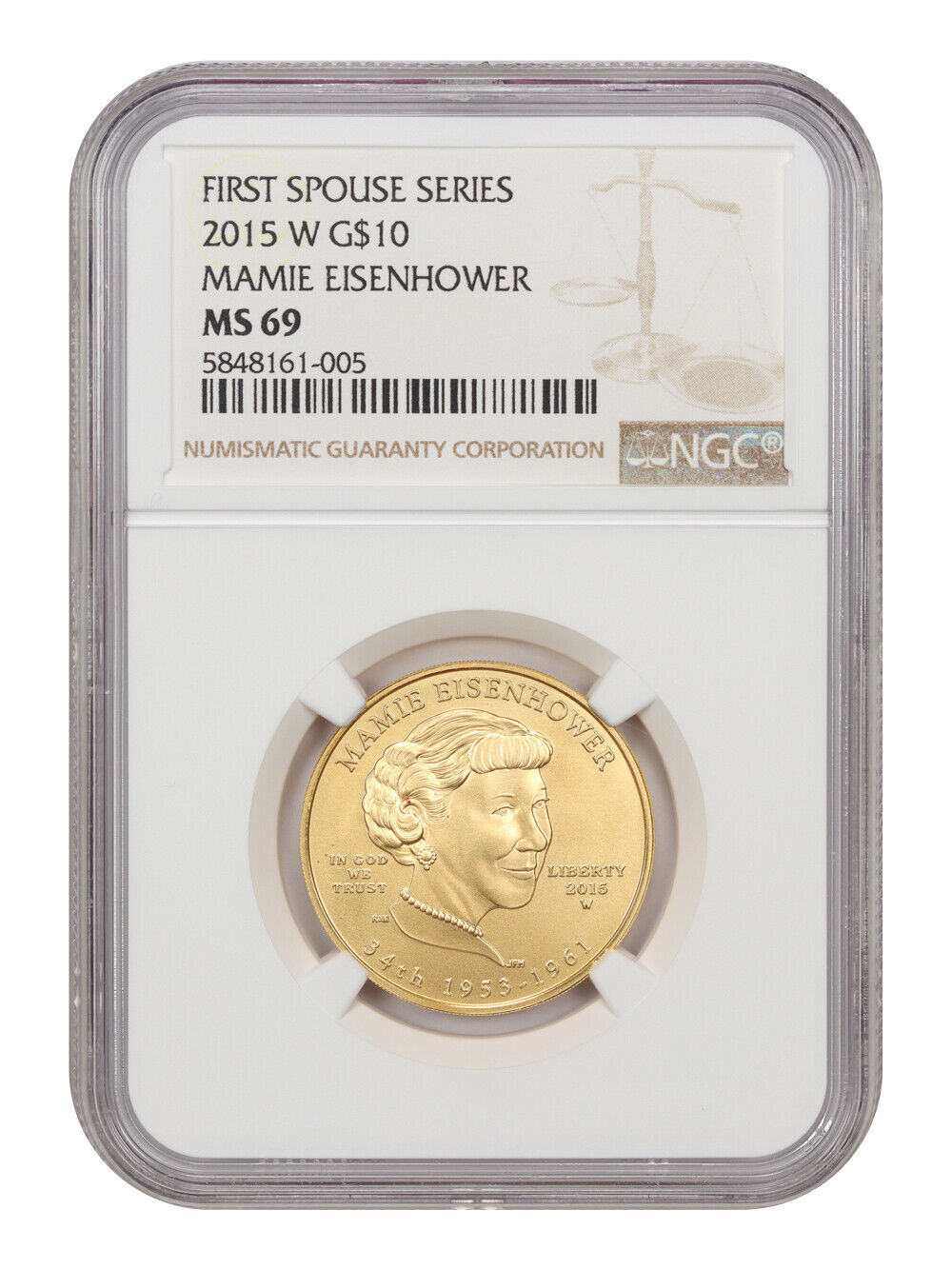 2015-W Maime Eisenhower $10 NGC MS69