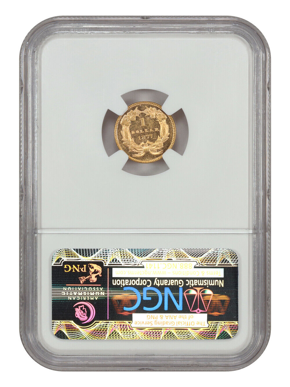 1877 G$1 NGC MS62DMPL - Gold Dollar