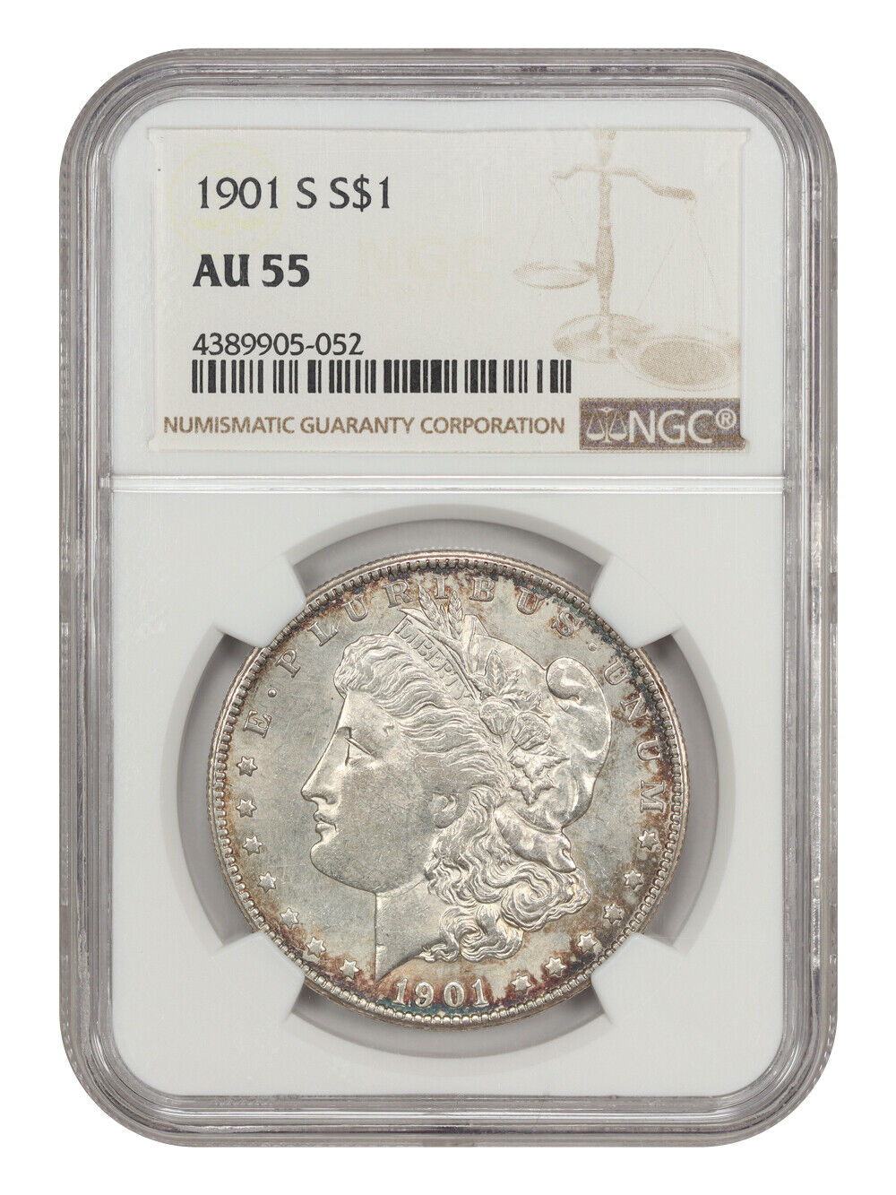 1901-S $1 NGC AU55 - Morgan Dollar - Better Date S-Mint