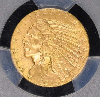 1915 $5 Indian Head PCGS MS64