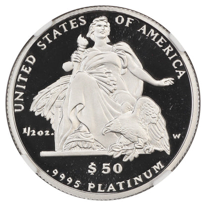 2004-W $50 Statue of Liberty NGC PR70DCAM - $50 Platinum Eagles