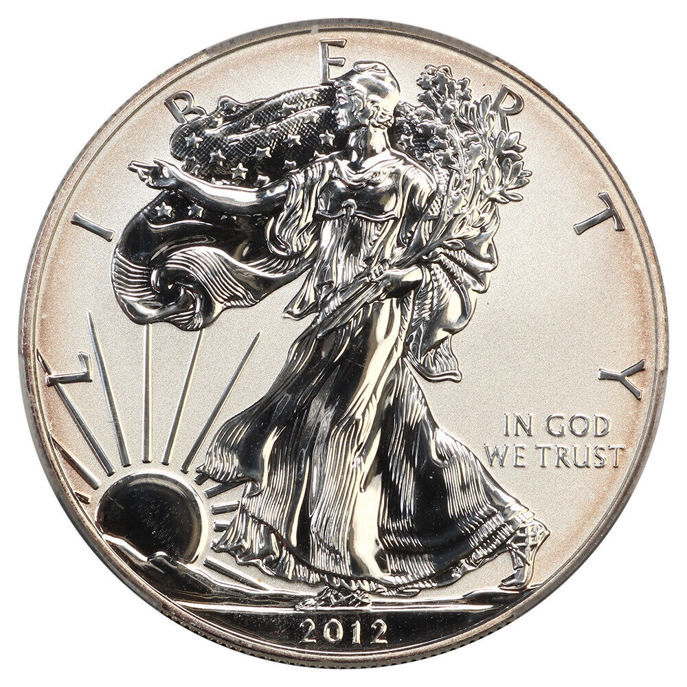 2012-S $1 Silver Eagle CACG PR69 (Reverse Proof) - Silver Eagles