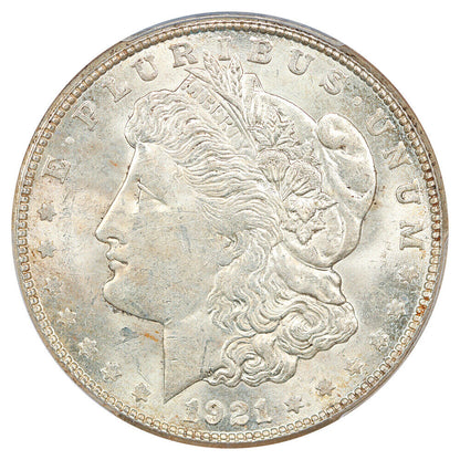 1921-S $1 PCGS MS63 - Morgan Dollar - Popular Final Year S-Mint Morgan