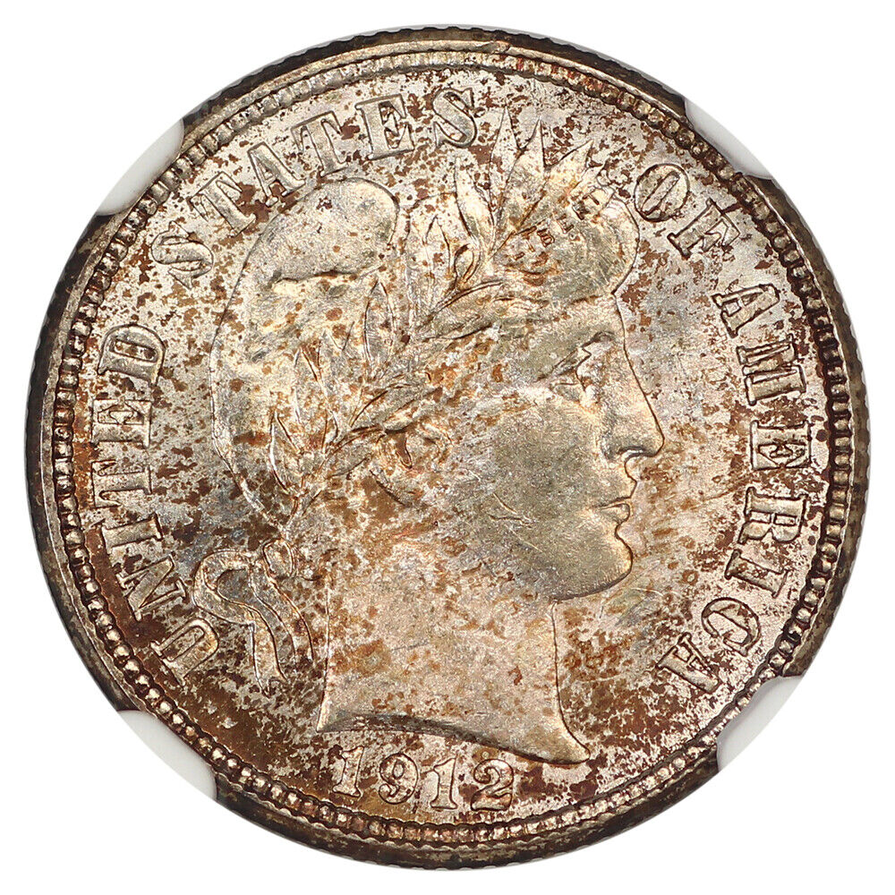 1912-S 10C NGC MS66 - Barber Dime