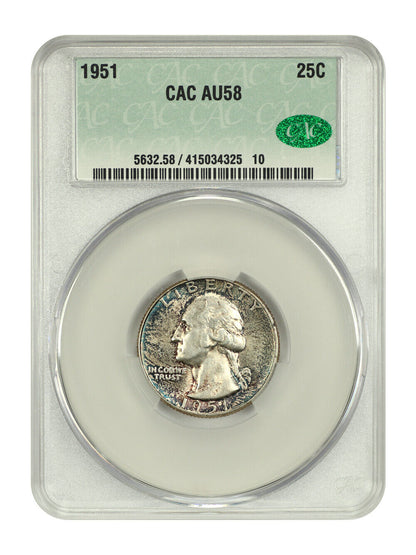 1951 25C CACG AU58 - Washington Quarter