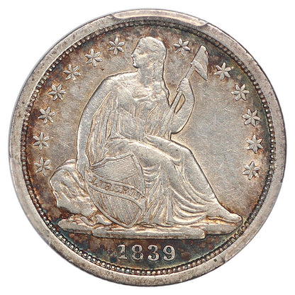 1839 10C PCGS XF45 (No Drapery) - Liberty Seated Dime