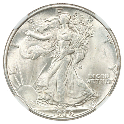 1936-D 50C NGC MS66 - Walking Liberty Half Dollar