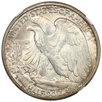 1945-D 50C NGC MS65 - Walking Liberty Half Dollar