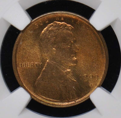 1909-S VDB Wheat Reverse Lincoln Cent 1C NGC MS66RB