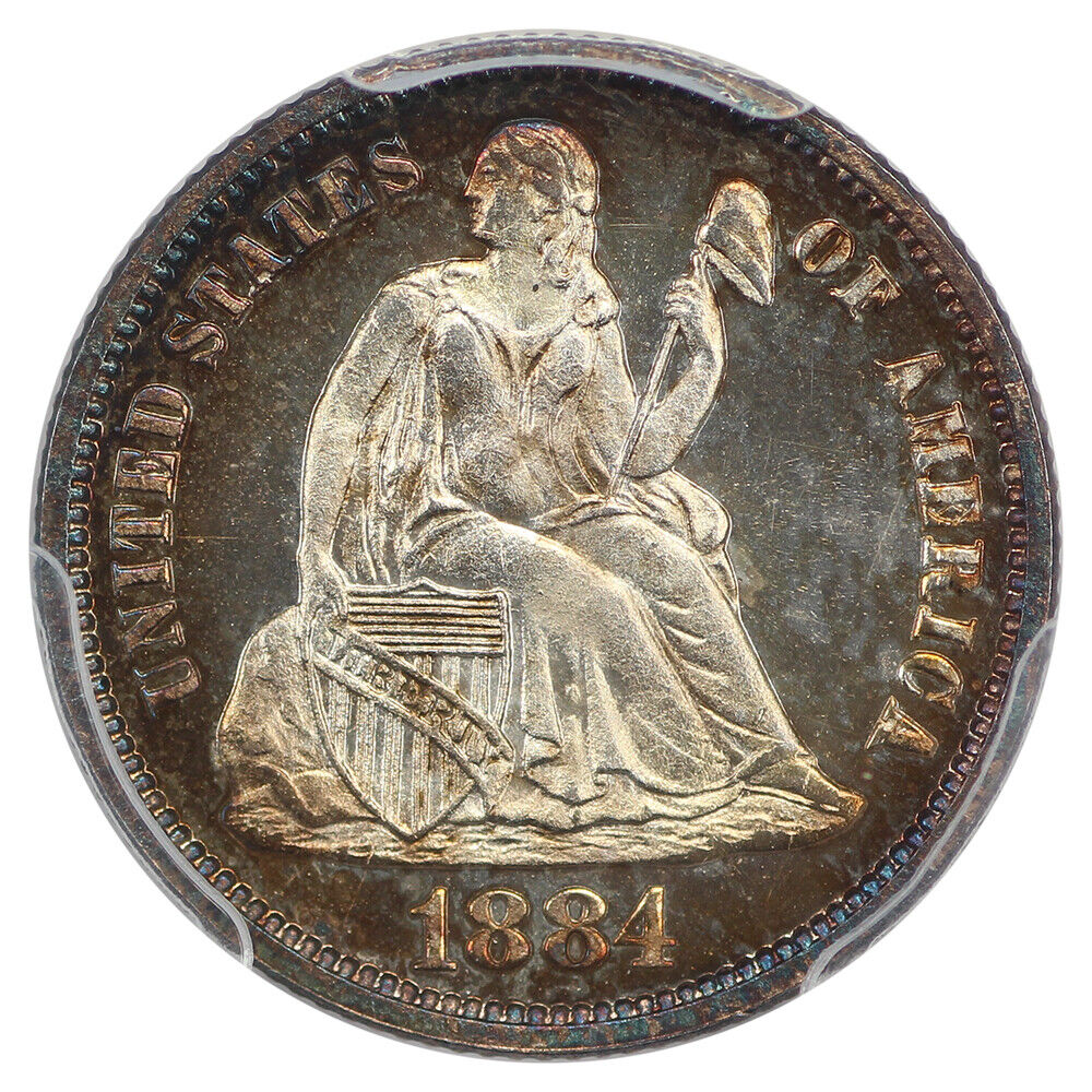 1884 10C PCGS PR67CAM ex: D.L. Hansen