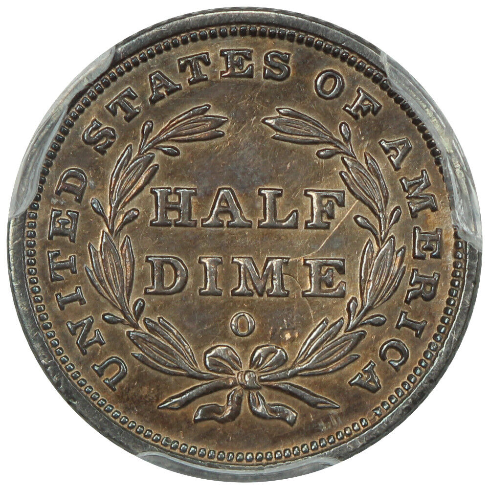 1839-O H10C PCGS AU55 (No Drapery) ex: D.L. Hansen - Liberty Seated Half Dime