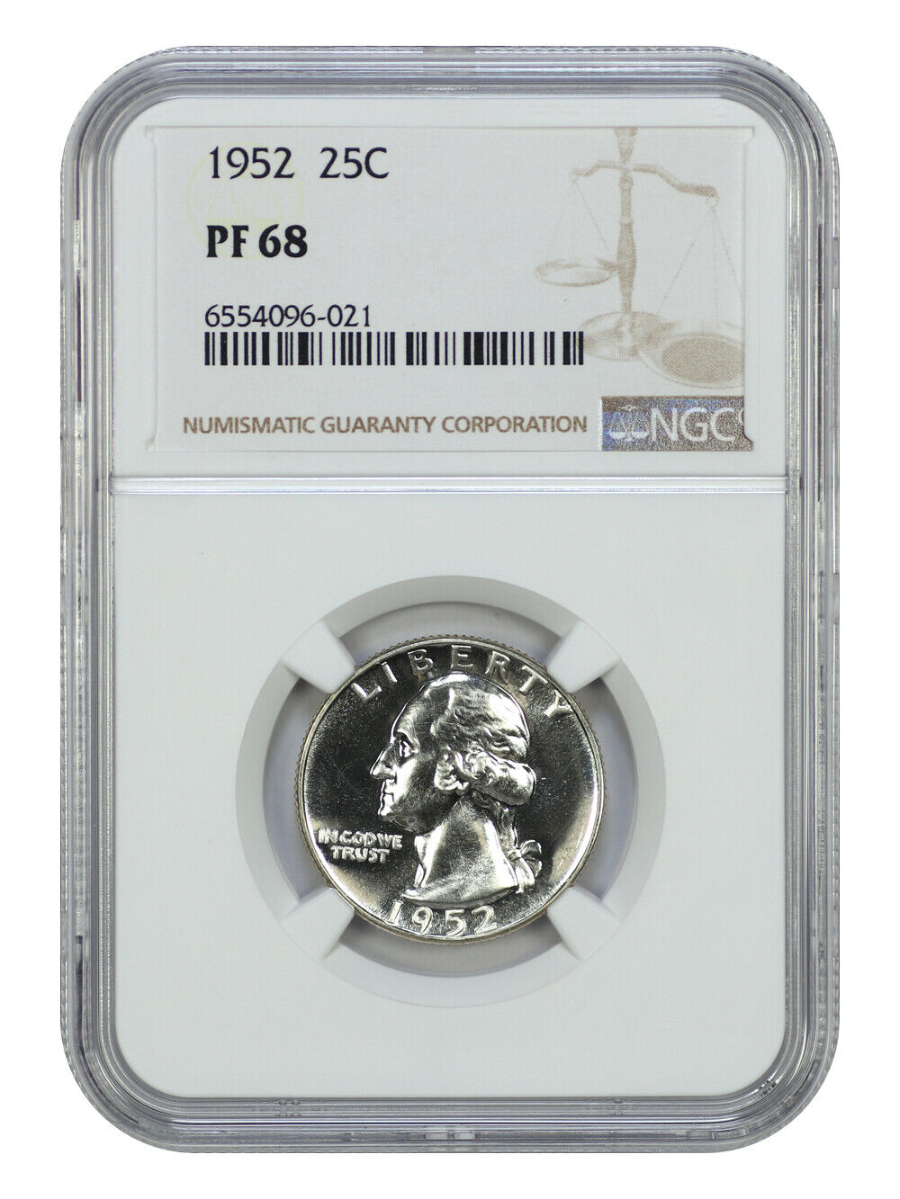 1952 25C NGC PR68 - Washington Quarter