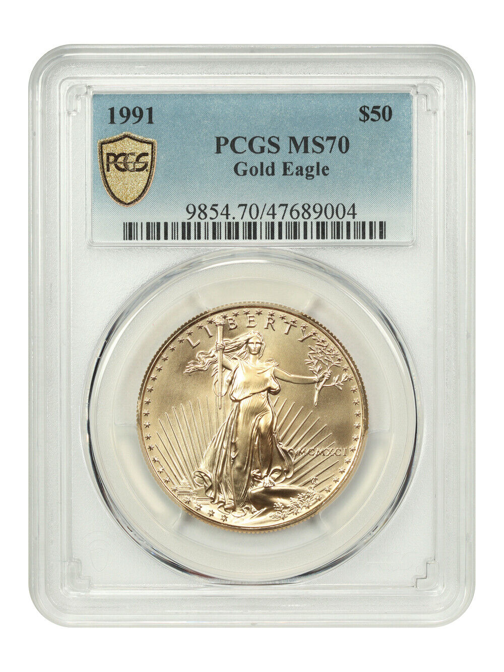 1991 $50 Gold Eagle PCGS MS70