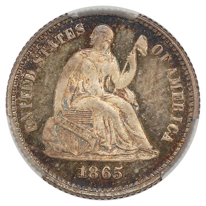 1865 H10C CACG PR66CAM ex: D.L. Hansen - Liberty Seated Half Dime