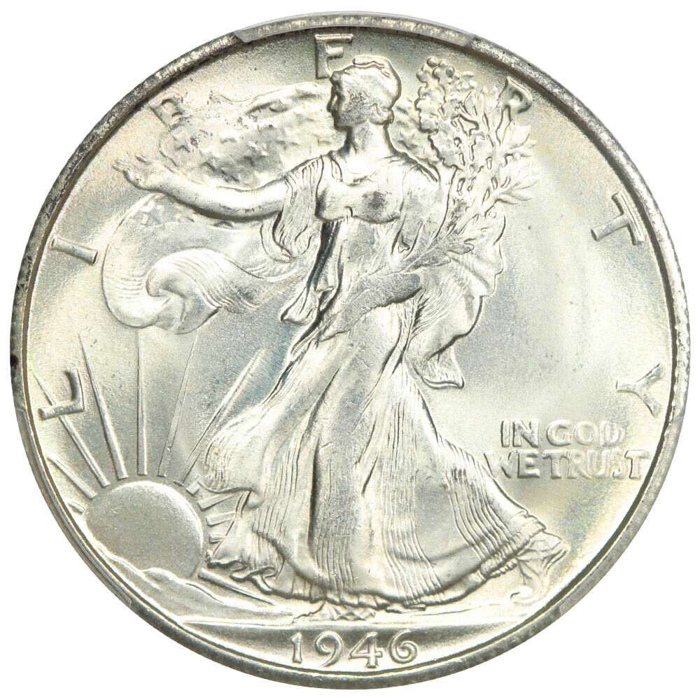 1946-S 50C PCGS/CAC MS66+ - Walking Liberty Half Dollar