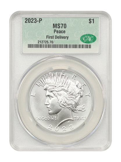 2023-P $1 Peace Dollar CACG MS70 (First Delivery)