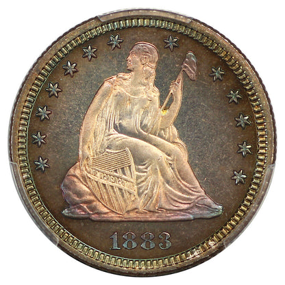 1883 25C PCGS PR68