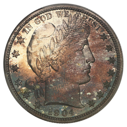 1904 50C CACG PR67+ ex: D.L. Hansen - Barber Half Dollar