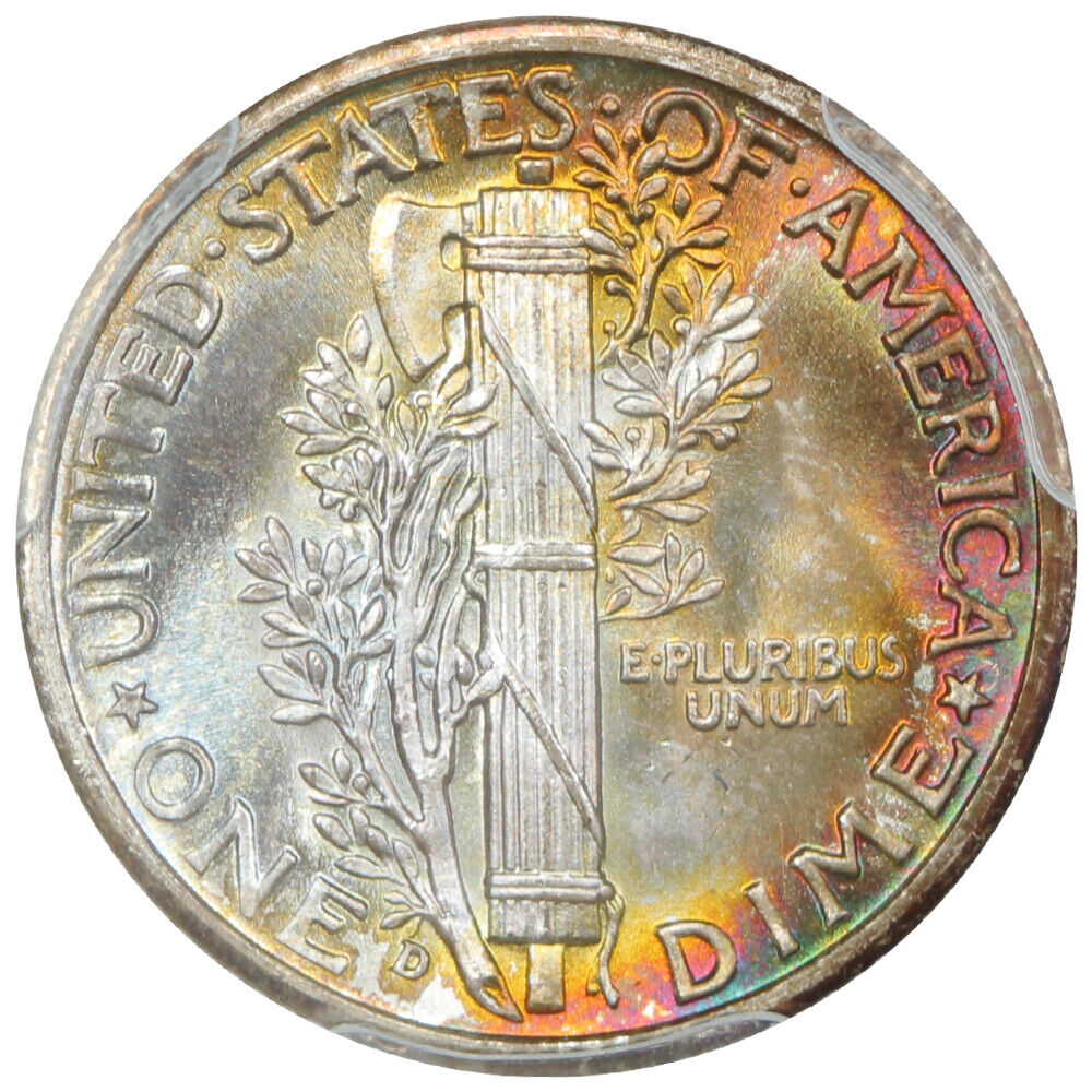 1939-D 10C PCGS MS68+FB ex: D.L. Hansen