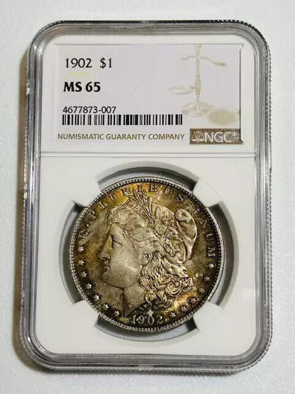 1902 P Morgan Silver Dollar NGC MS-65