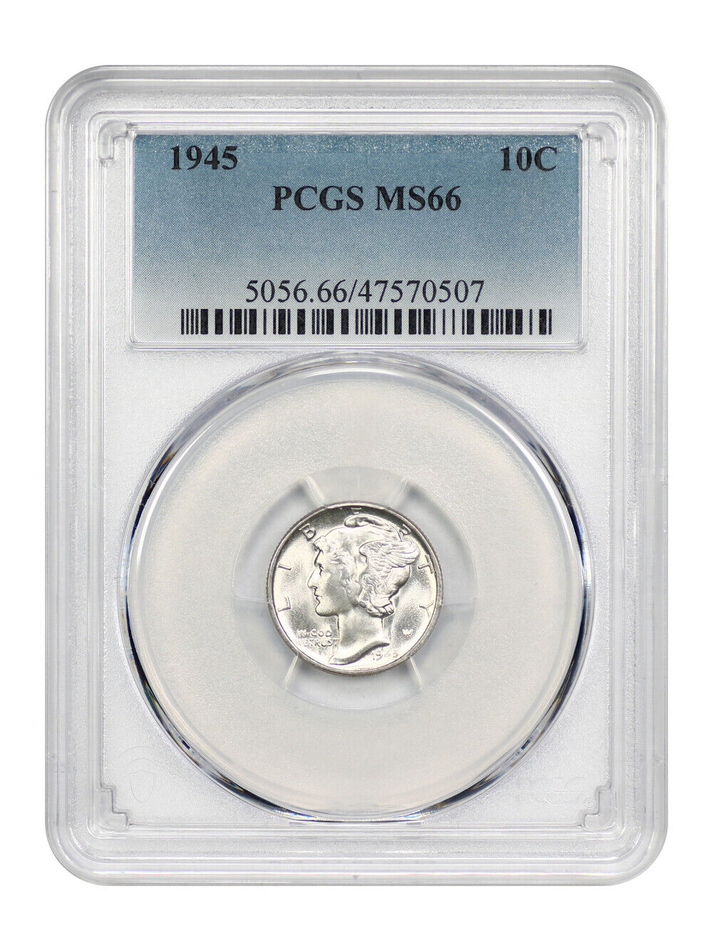 1945 10C PCGS MS66