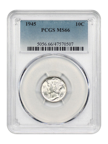 1945 10C PCGS MS66