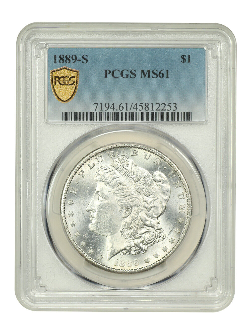 1889-S $1 PCGS MS61 - Morgan Dollar