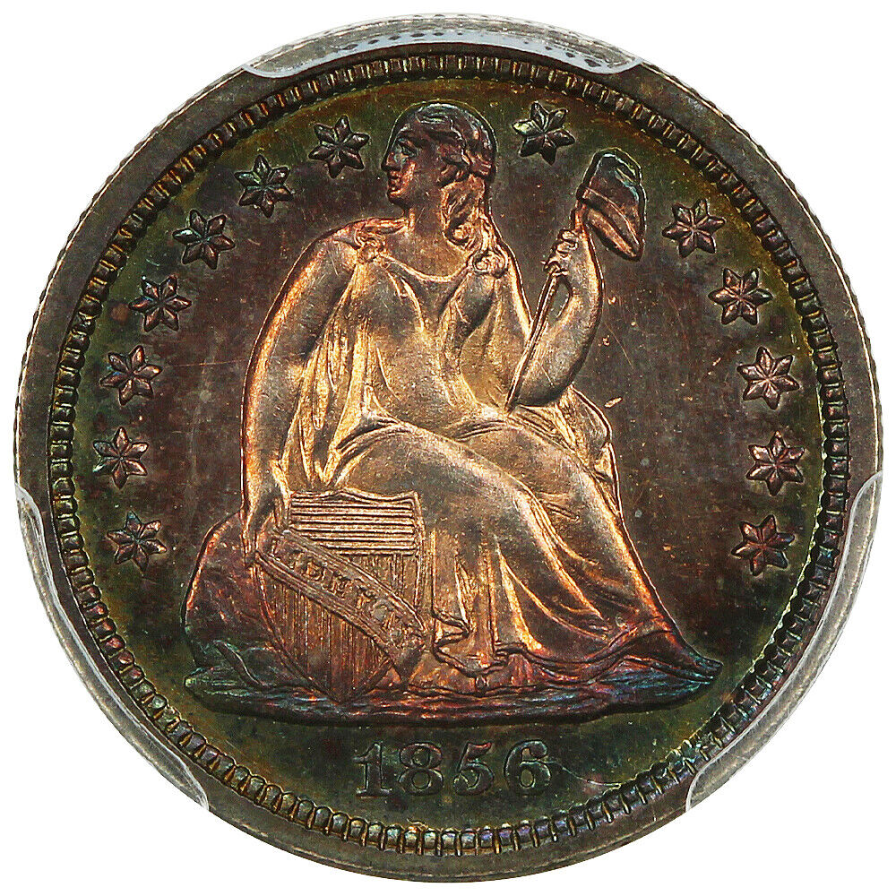 1856 10C PCGS PR65 (Small Date) ex: D.L. Hansen