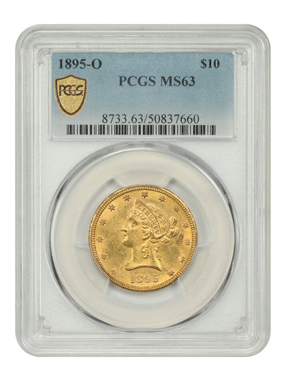 1895-O $10 PCGS MS63 - Liberty Head $10