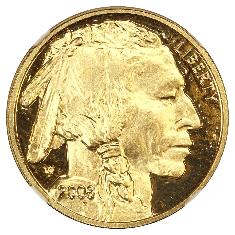 2008-W $25 American Buffalo NGC PR70DCAM (.9999 Fine Gold, Moy Signature)