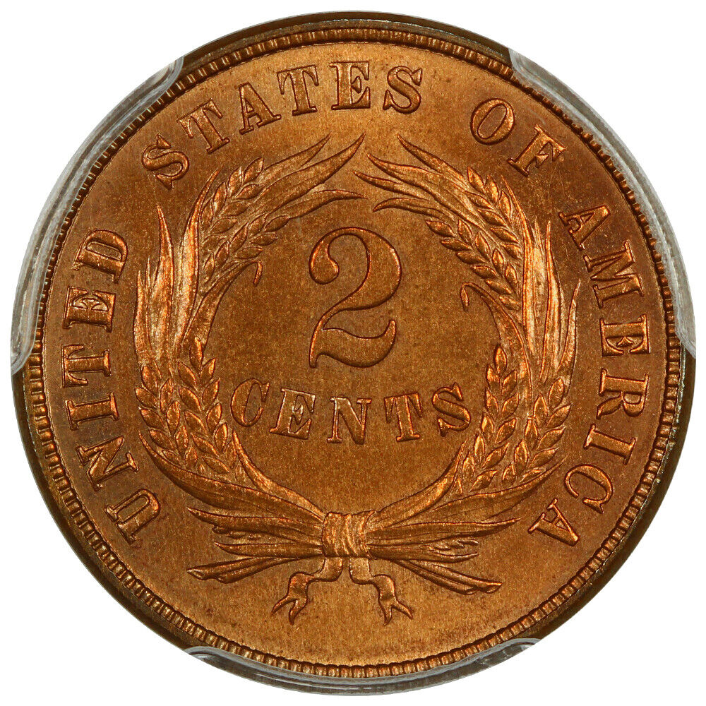 1871 2C PCGS MS66RD ex: D.L. Hansen