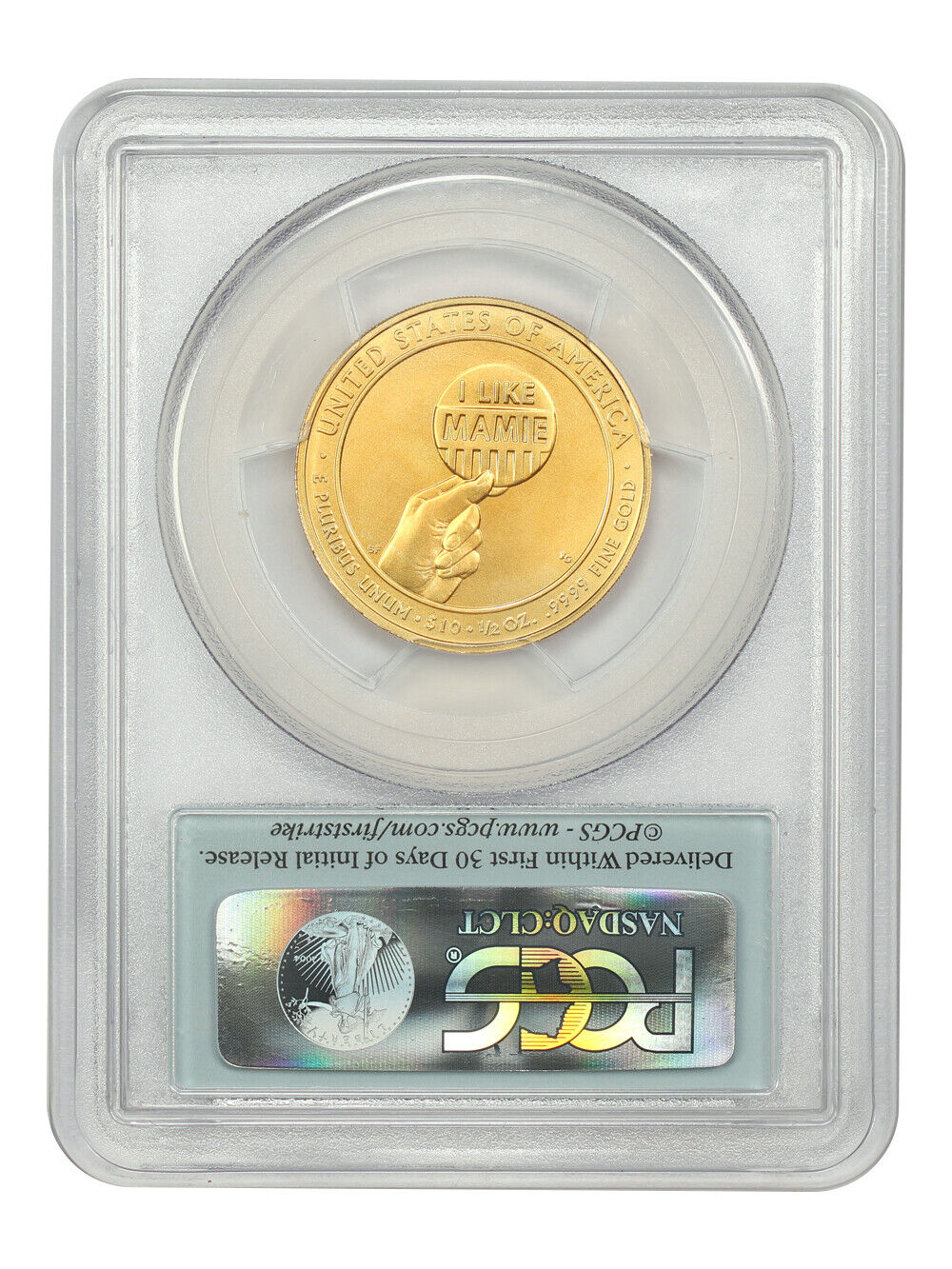 2015-W $10 Mamie Eisenhower PCGS MS70 (First Strike) - First Spouses