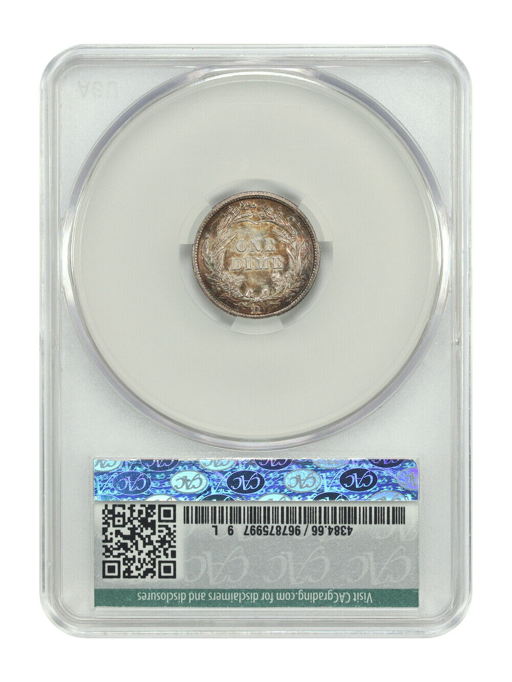 1909-D 10C CACG MS66 ex: D.L. Hansen - Barber Dime